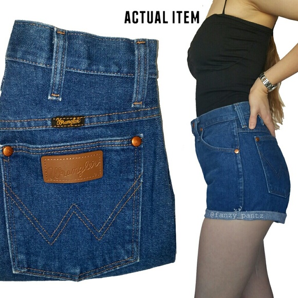 Vintage Wrangler high rise cut off jean shorts - Picture 3 of 7
